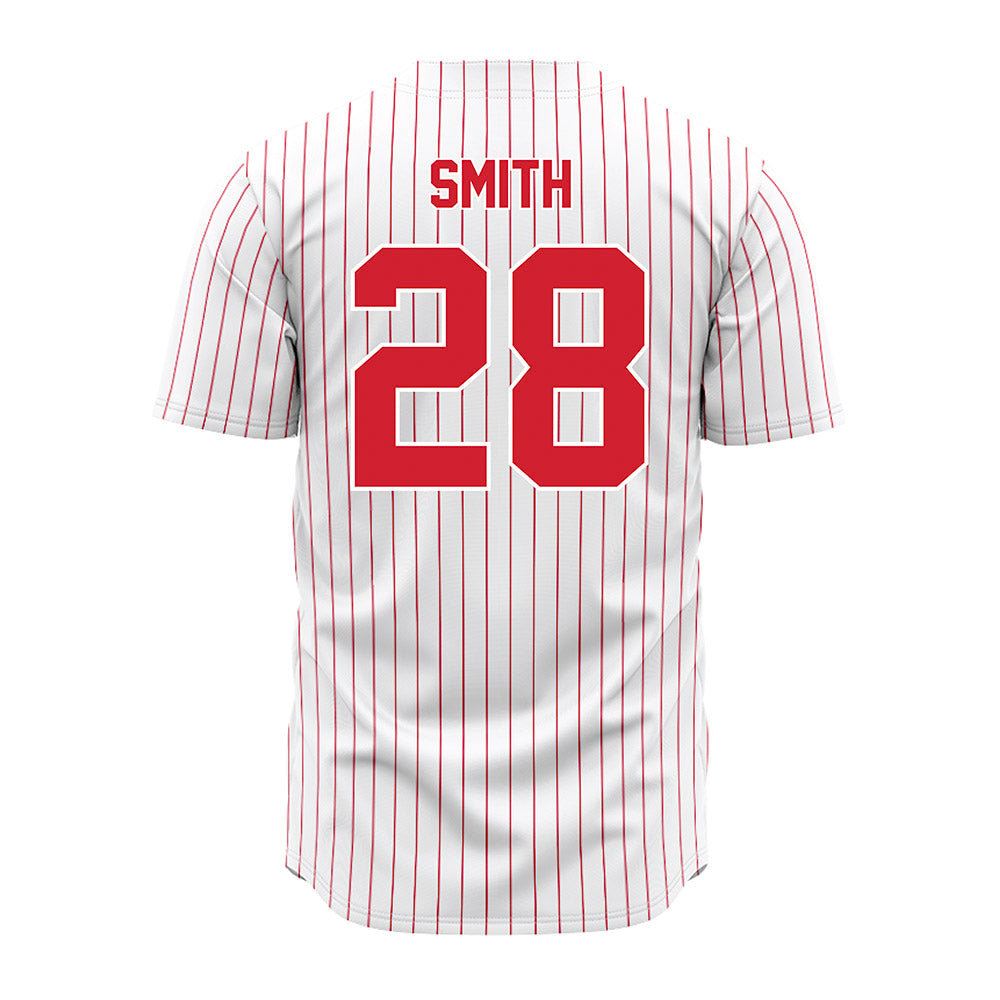 Youngstown State - NCAA Baseball : Austin Smith - Pinstripe Jersey-1