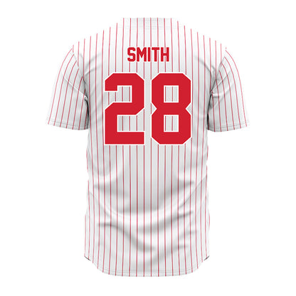 Youngstown State - NCAA Baseball : Austin Smith - Pinstripe Jersey-1