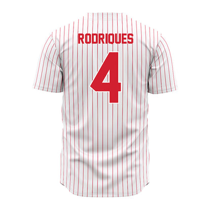 Youngstown State - NCAA Baseball : Michael Rodriques - Pinstripe Jersey-1