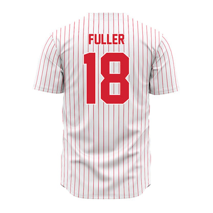 Youngstown State - NCAA Baseball : Evan Fuller - Pinstripe Jersey-1