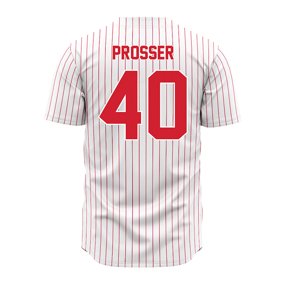 Youngstown State - NCAA Baseball : Braxton Prosser - Pinstripe Jersey-1