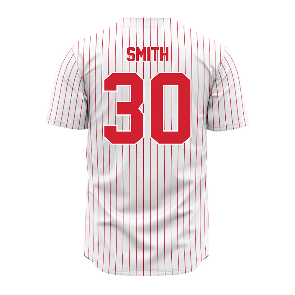 Youngstown State - NCAA Baseball : Brevin Smith - Pinstripe Jersey-1