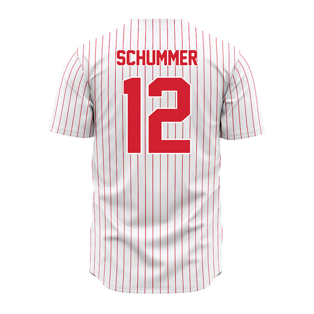Youngstown State - NCAA Baseball : Ryan Schummer - Pinstripe Jersey-1