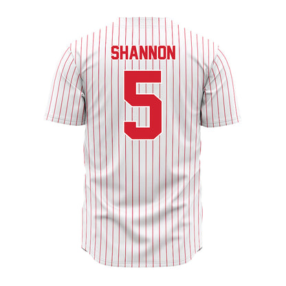 Youngstown State - NCAA Baseball : Brady Shannon - Pinstripe Jersey-1