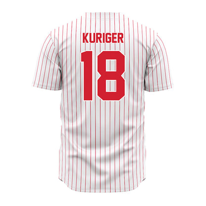 Youngstown State - NCAA Baseball : Brayden Kuriger - Pinstripe Jersey-1