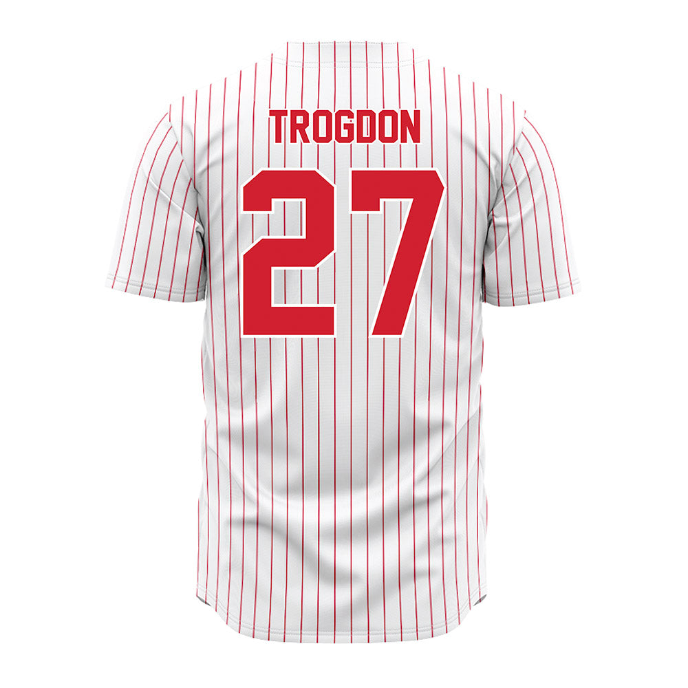 Youngstown State - NCAA Baseball : Brayden Trogdon - Pinstripe Jersey-1