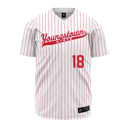 Youngstown State - NCAA Baseball : Evan Fuller - Pinstripe Jersey-0
