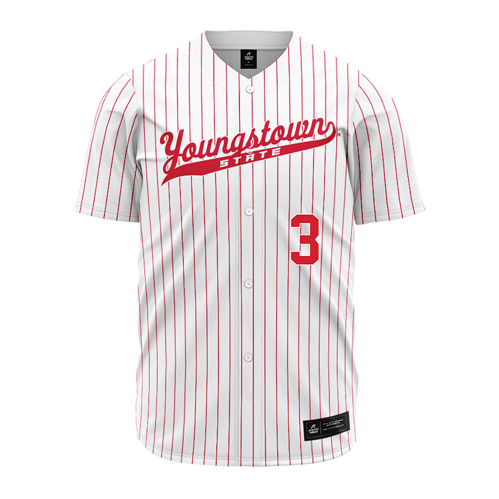 Youngstown State - NCAA Baseball : Bowman Stein - Pinstripe Jersey-0