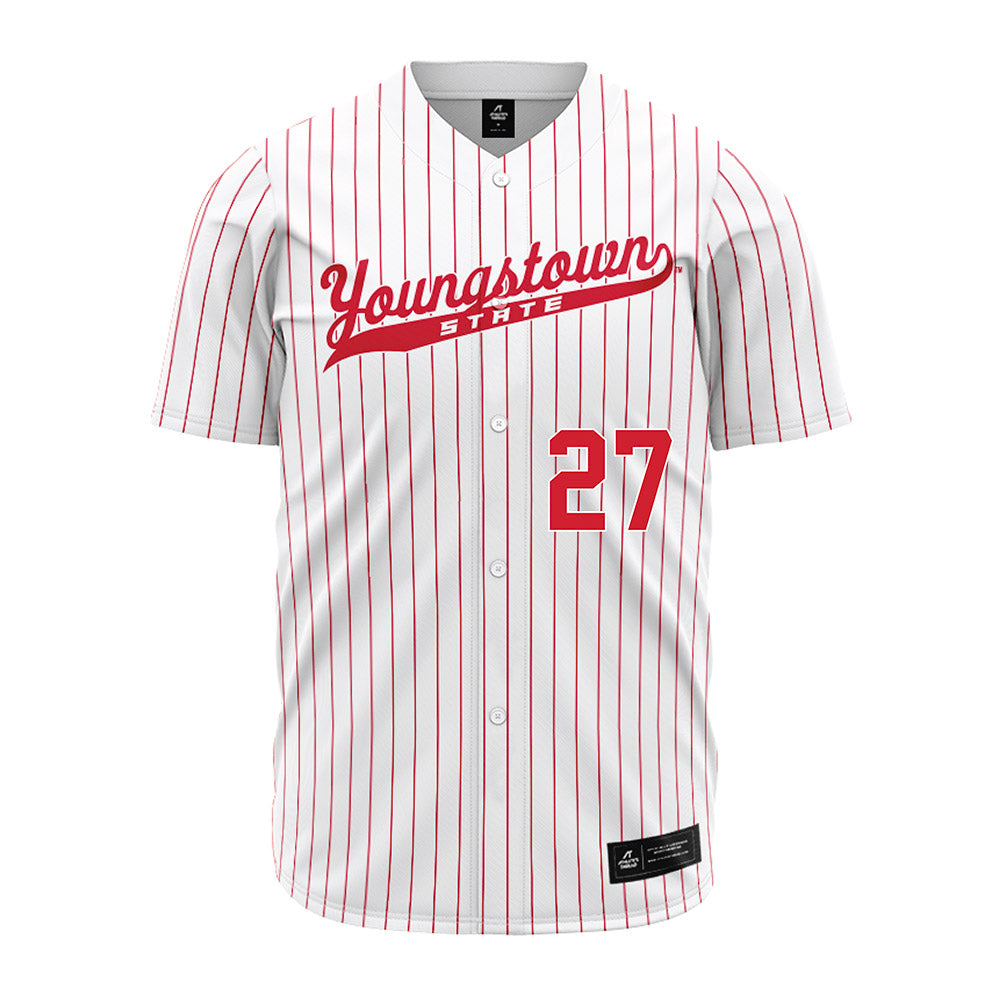Youngstown State - NCAA Baseball : Brayden Trogdon - Pinstripe Jersey-0