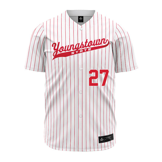 Youngstown State - NCAA Baseball : Brayden Trogdon - Pinstripe Jersey-0