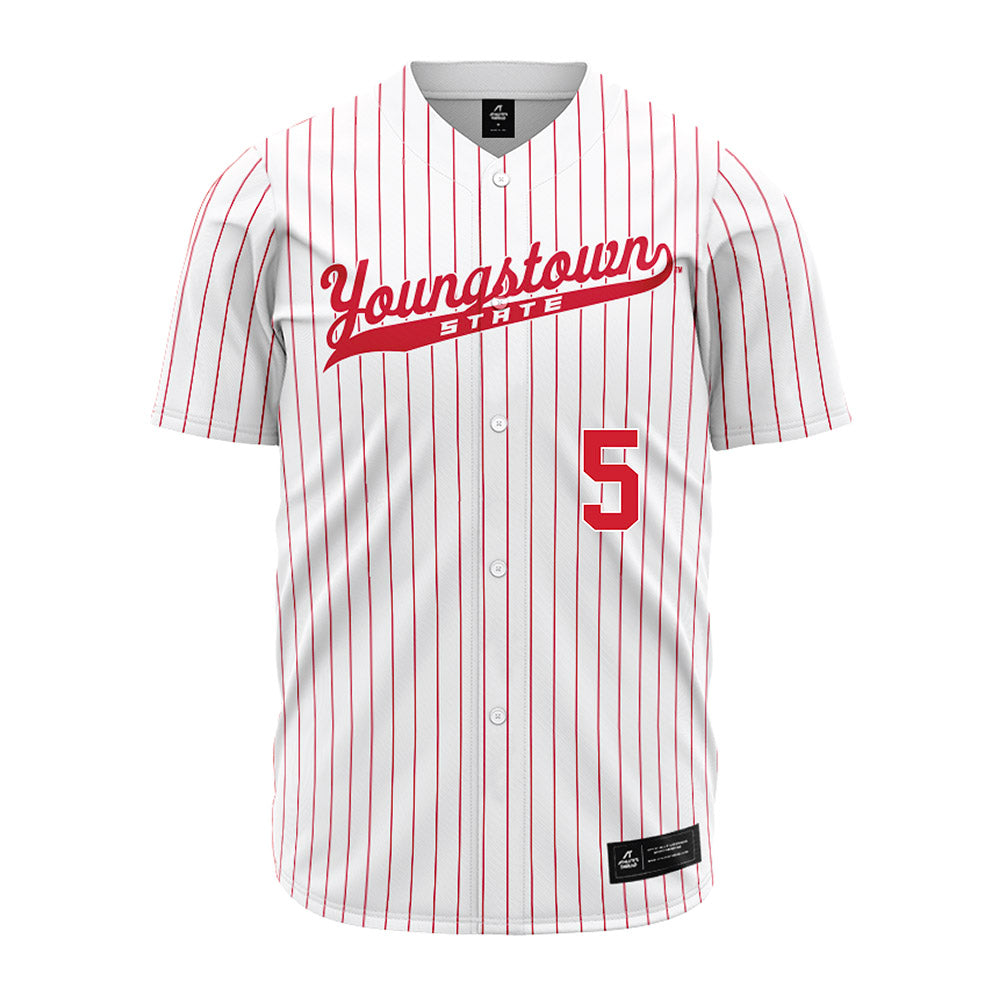 Youngstown State - NCAA Baseball : Brady Shannon - Pinstripe Jersey-0