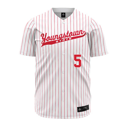 Youngstown State - NCAA Baseball : Brady Shannon - Pinstripe Jersey-0