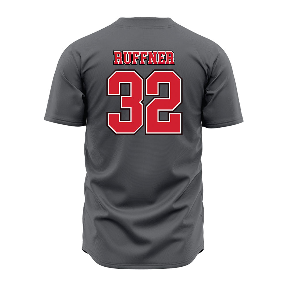 Youngstown State - NCAA Baseball : Teddy Ruffner - Grey Jersey-1
