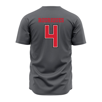 Youngstown State - NCAA Baseball : Michael Rodriques - Grey Jersey-1