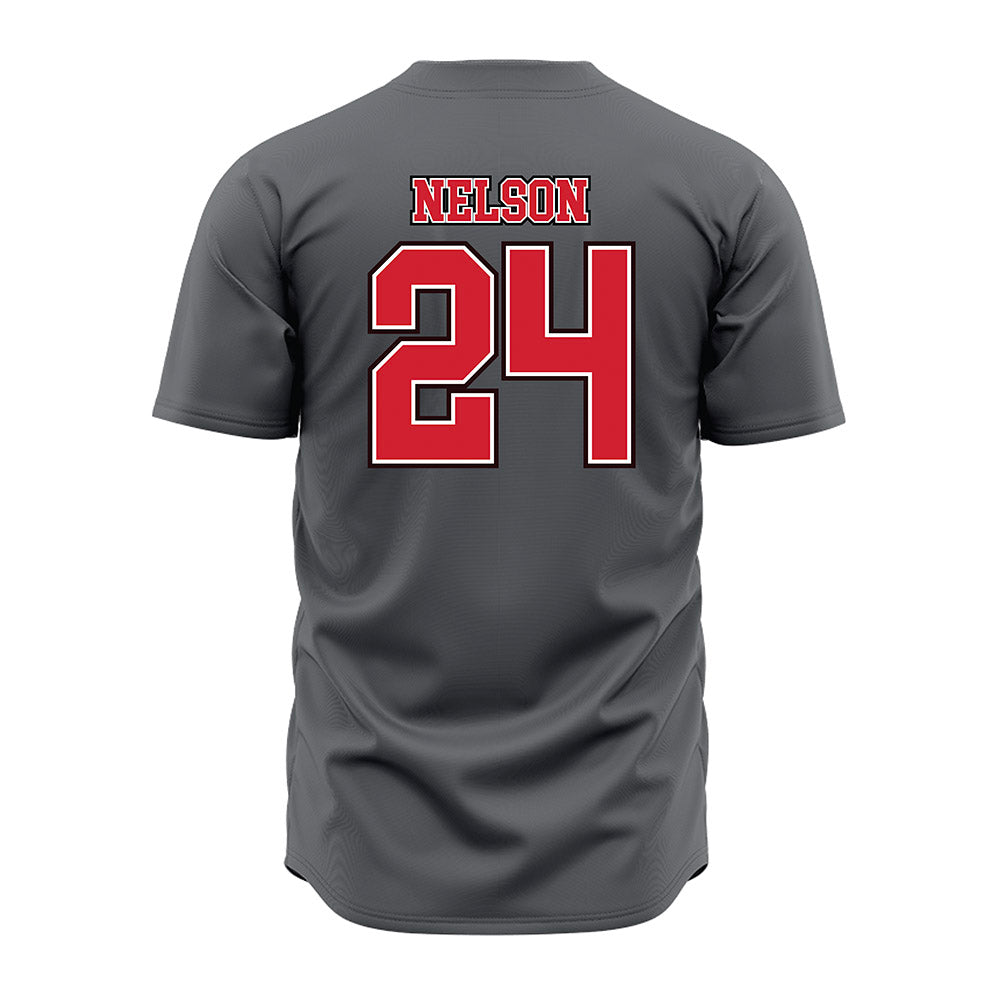 Youngstown State - NCAA Baseball : Braylon Nelson - Grey Jersey-1