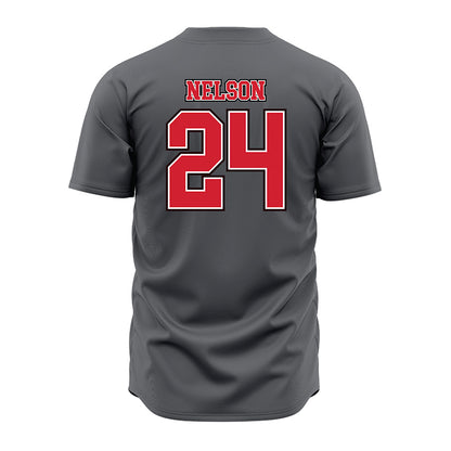 Youngstown State - NCAA Baseball : Braylon Nelson - Grey Jersey-1