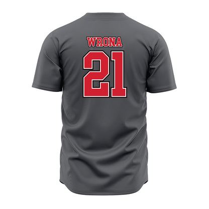 Youngstown State - NCAA Baseball : Jay Wrona - Grey Jersey-1