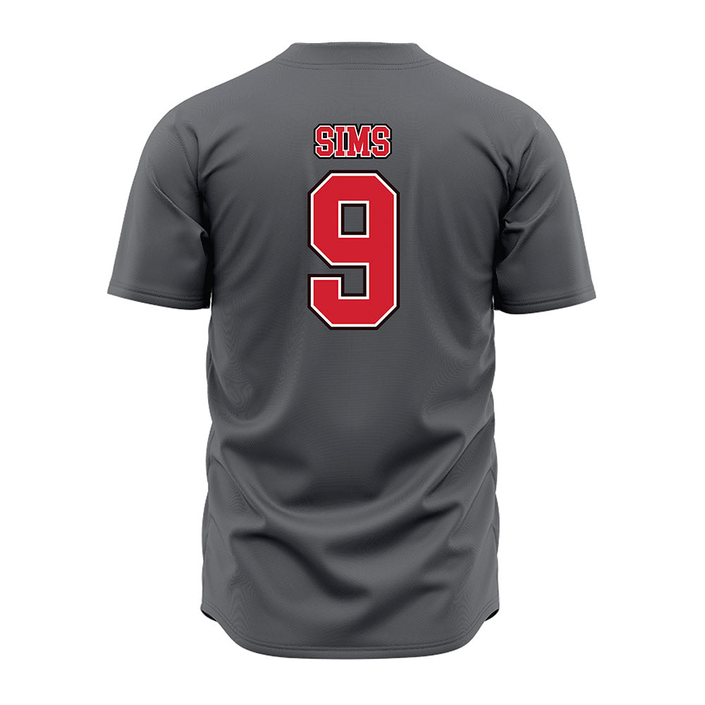 Youngstown State - NCAA Baseball : Kyan Sims - Grey Jersey-1