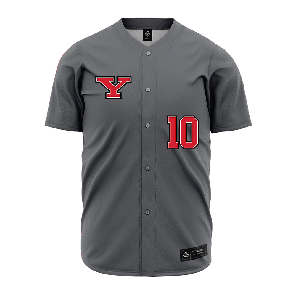 Youngstown State - NCAA Baseball : Nate Ross - Grey Jersey-0