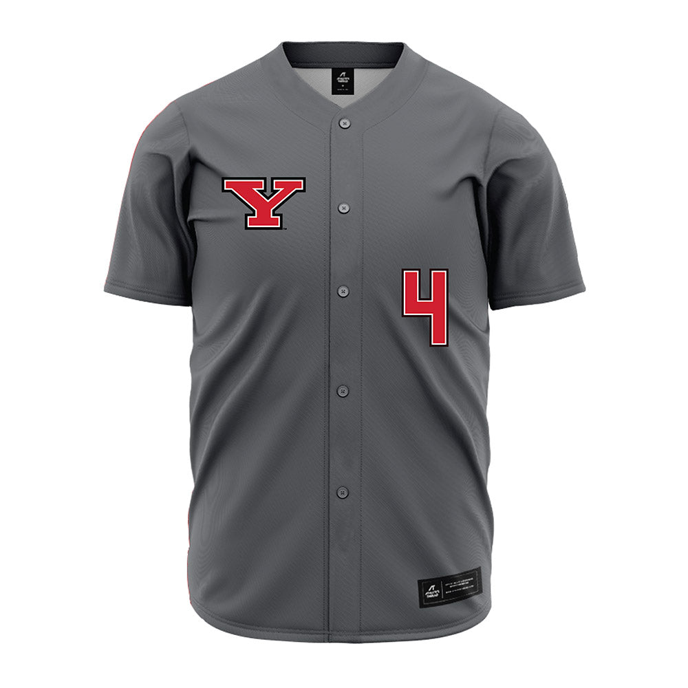 Youngstown State - NCAA Baseball : Michael Rodriques - Grey Jersey-0