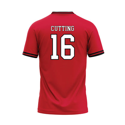 Youngstown State - NCAA Baseball : Garrett Cutting - Red Jersey-1