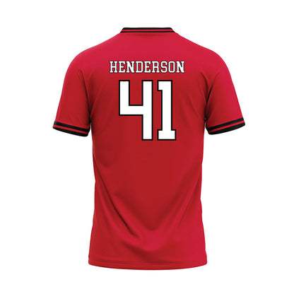 Youngstown State - NCAA Baseball : Mark Henderson - Red Jersey-1