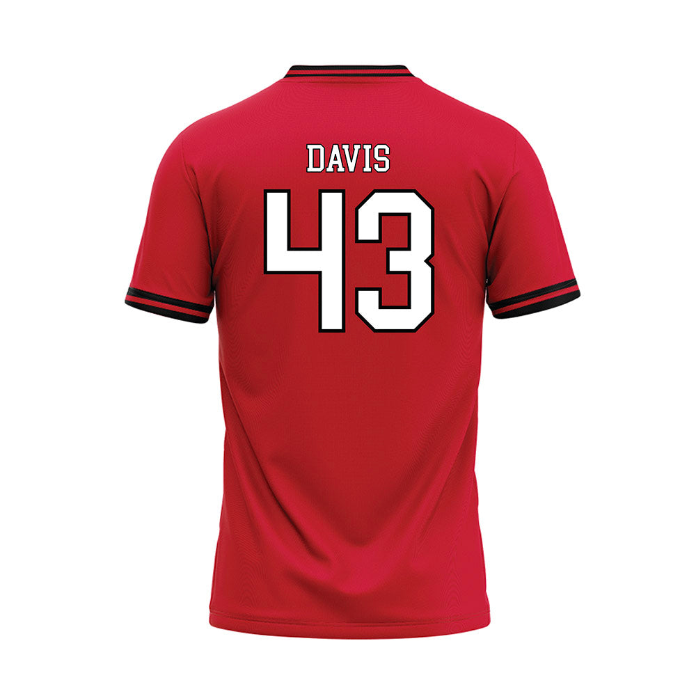 Youngstown State - NCAA Baseball : Braedon Davis - Red Jersey-1