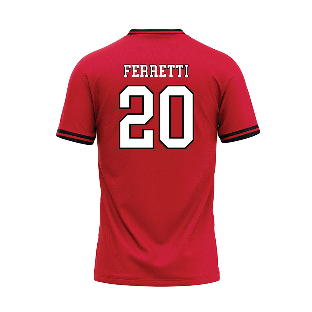 Youngstown State - NCAA Baseball : Jake Ferretti - Red Jersey-1