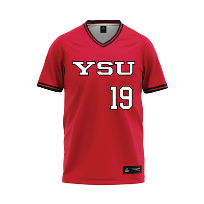 Youngstown State - NCAA Baseball : Thomas Fowler - Red Jersey-0