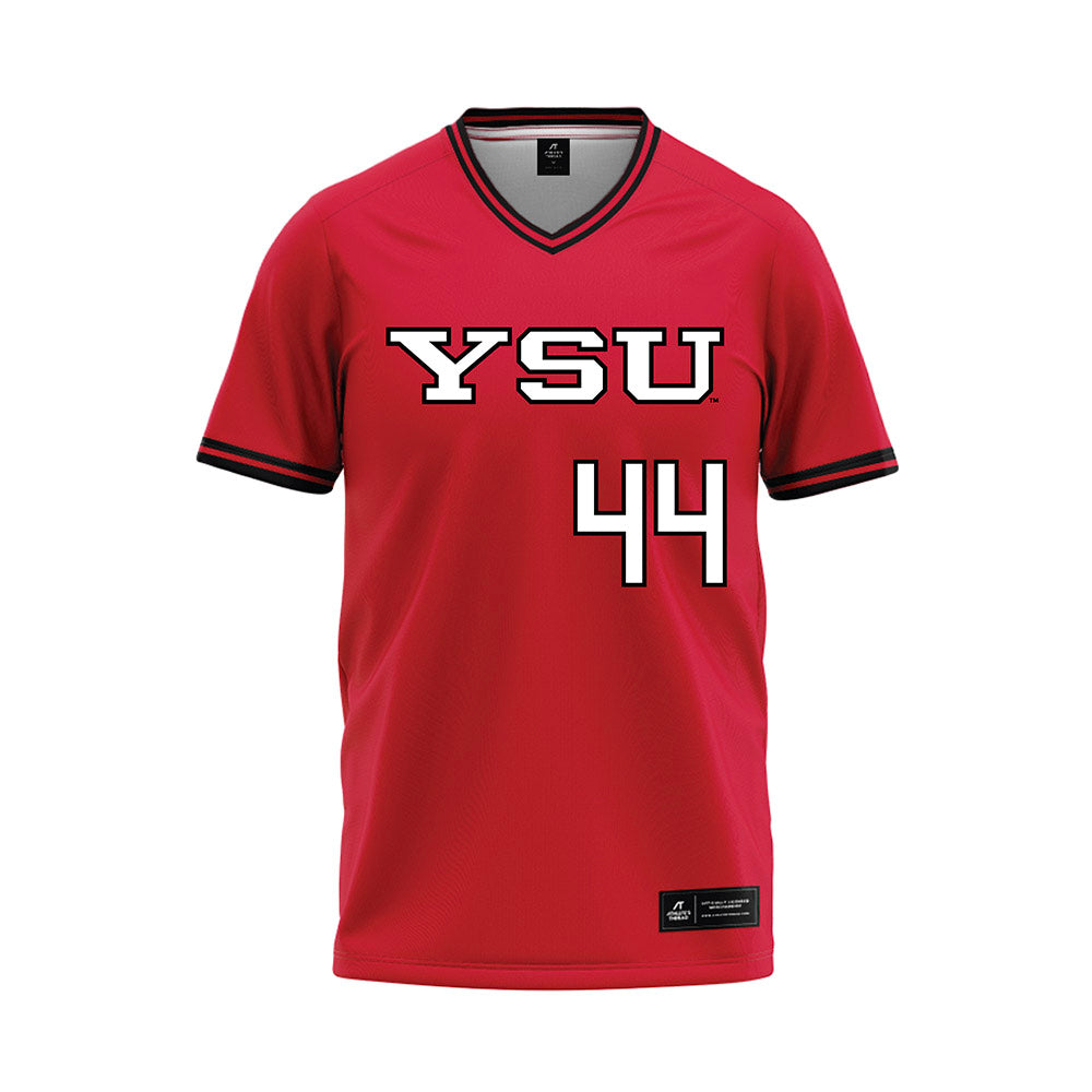 Youngstown State - NCAA Baseball : Banks Cox - Red Jersey-0