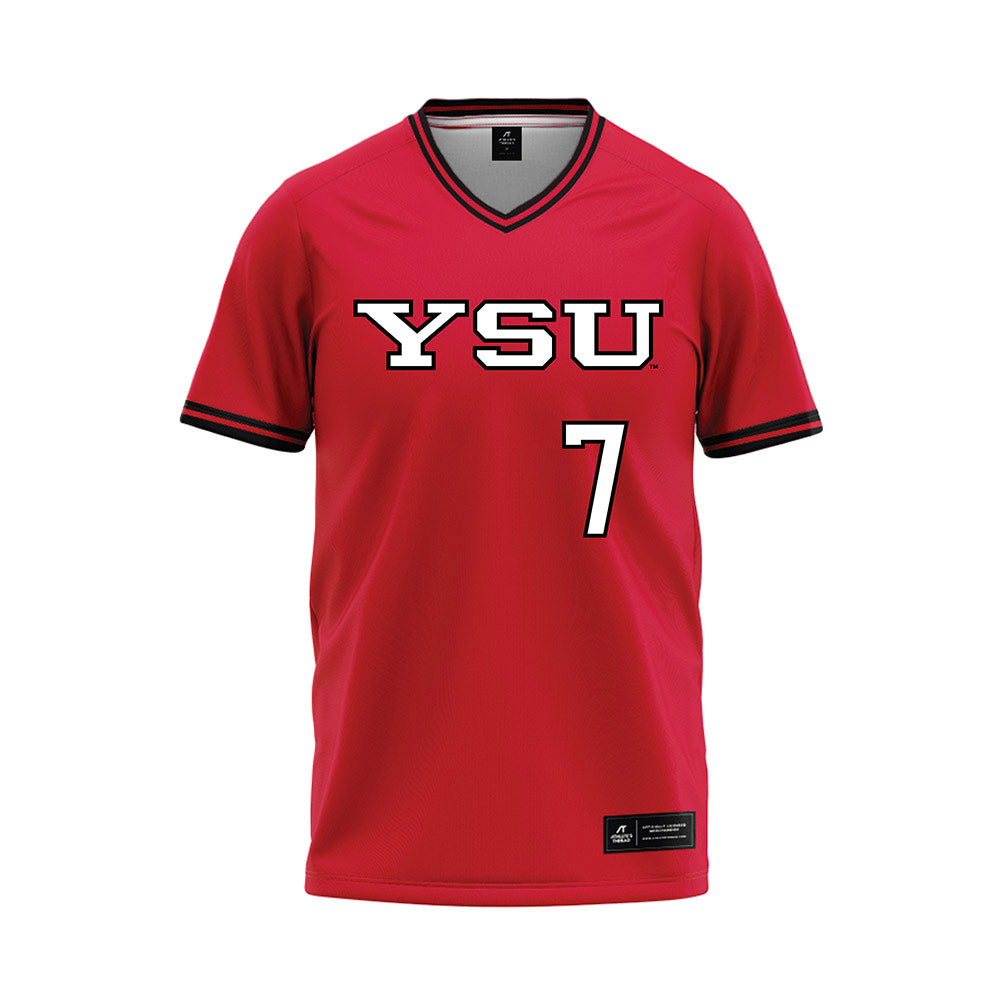Youngstown State - NCAA Baseball : Kyle Fossum - Red Jersey-0