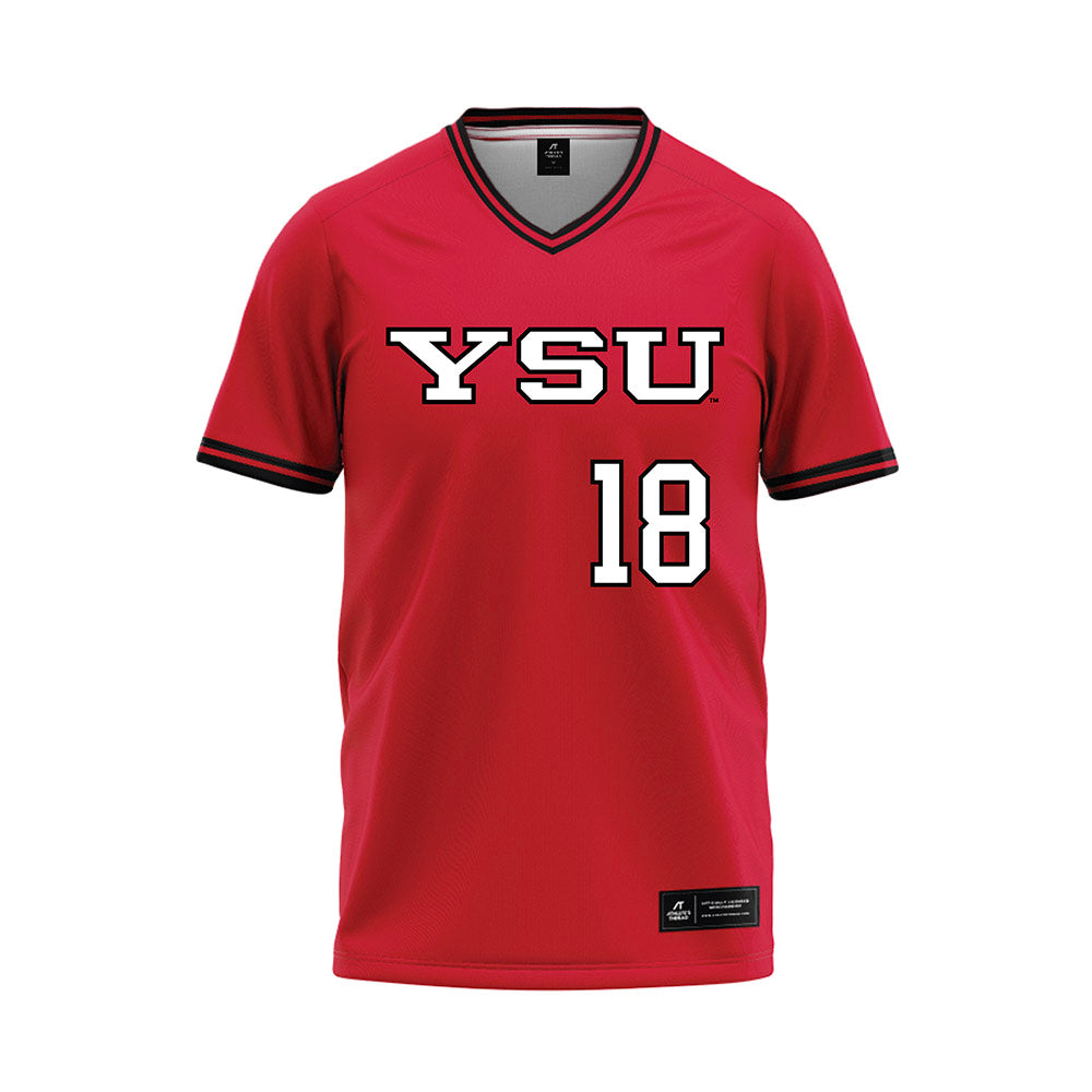 Youngstown State - NCAA Baseball : Evan Fuller - Red Jersey-0