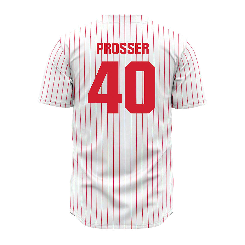 Youngstown State - NCAA Baseball : Braxton Prosser - Pinstripe Jersey-1