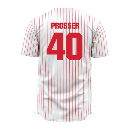 Youngstown State - NCAA Baseball : Braxton Prosser - Pinstripe Jersey-1