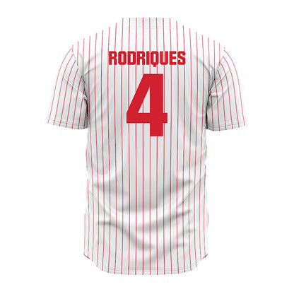Youngstown State - NCAA Baseball : Michael Rodriques - Pinstripe Jersey-1