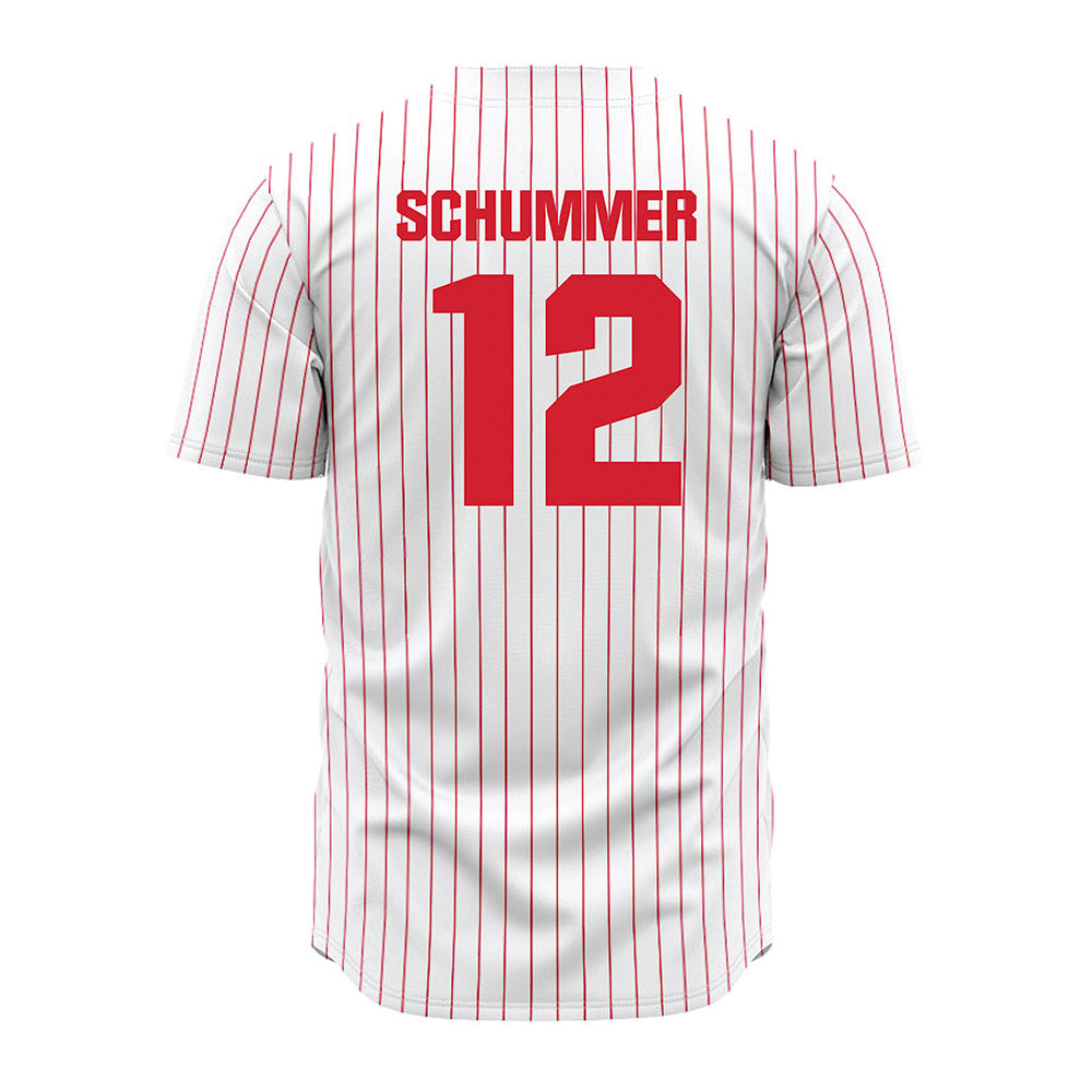 Youngstown State - NCAA Baseball : Ryan Schummer - Pinstripe Jersey-1