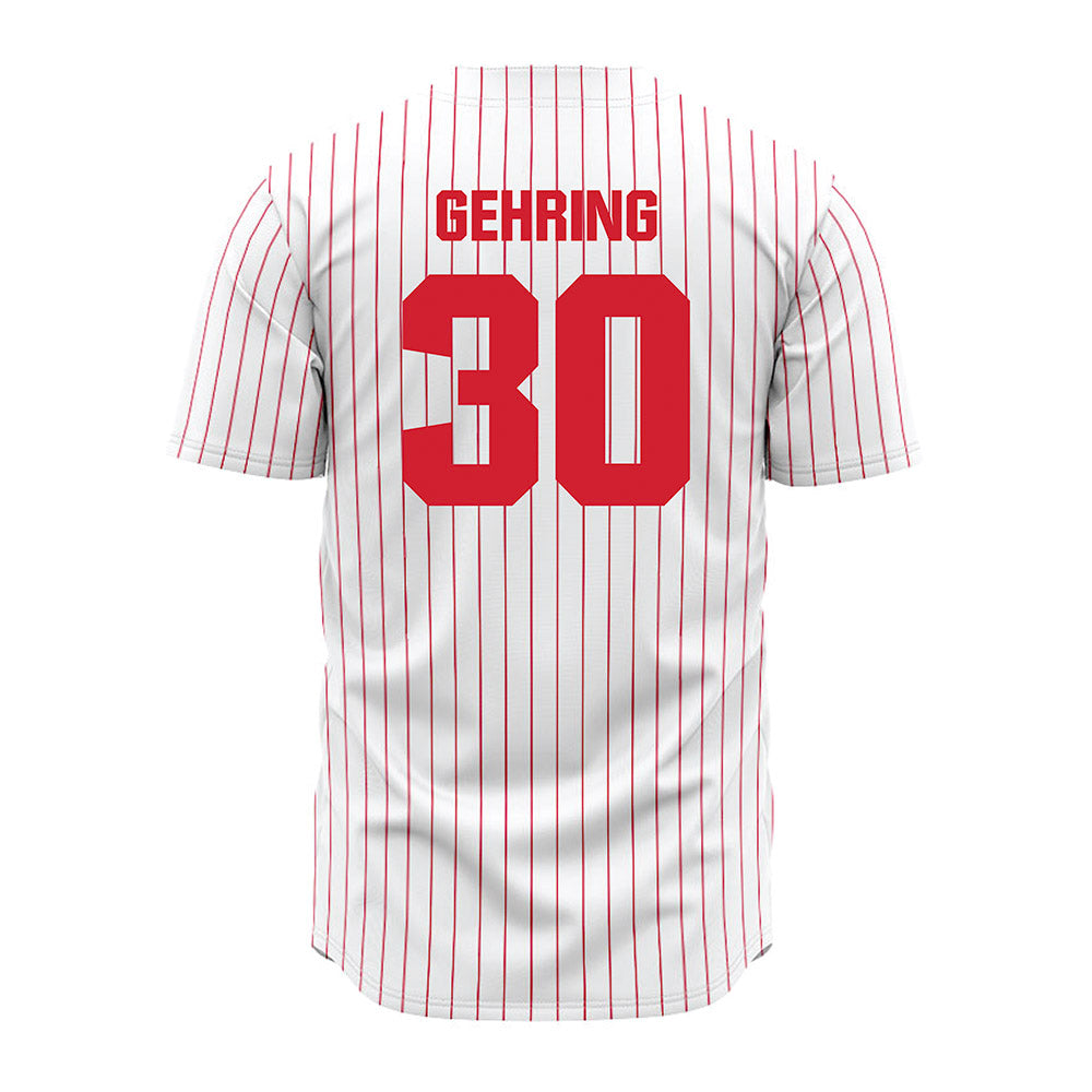 Youngstown State - NCAA Baseball : Jacob Gehring - Pinstripe Jersey-1