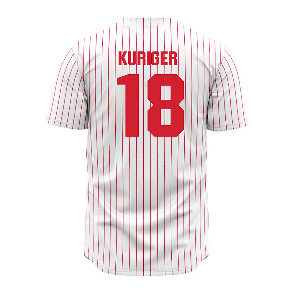Youngstown State - NCAA Baseball : Brayden Kuriger - Pinstripe Jersey-1