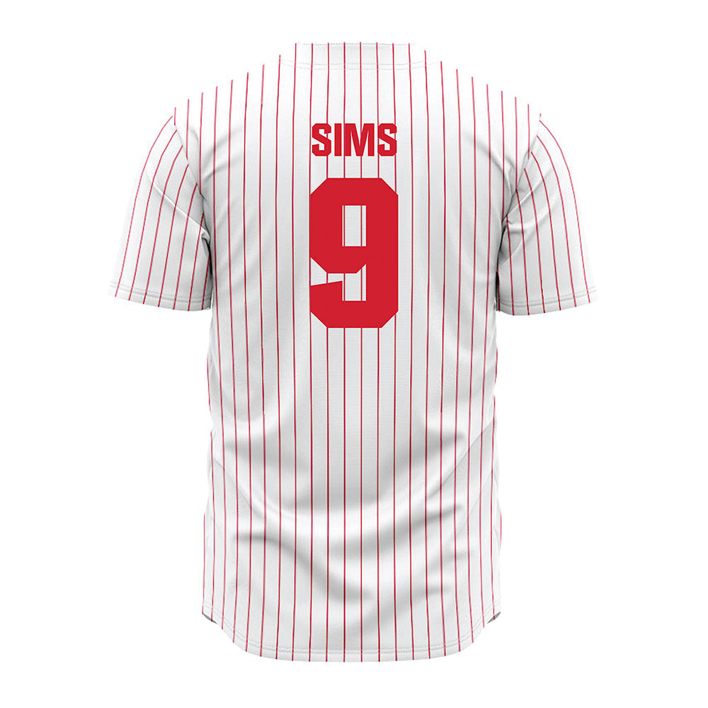 Youngstown State - NCAA Baseball : Kyan Sims - Pinstripe Jersey-1