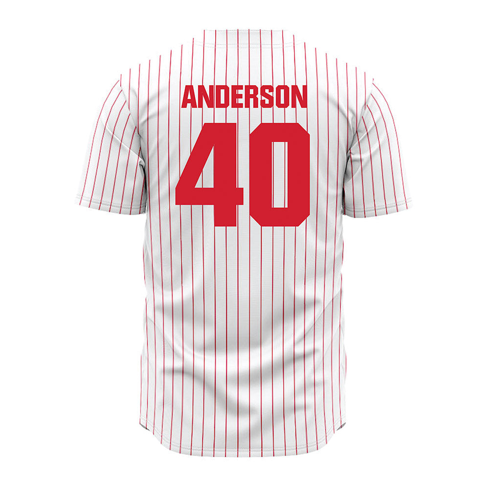 Youngstown State - NCAA Baseball : Brandin Anderson - Pinstripe Jersey-1