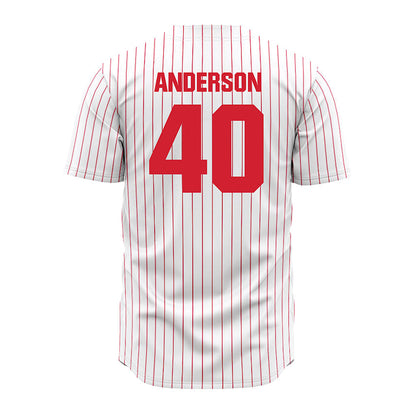 Youngstown State - NCAA Baseball : Brandin Anderson - Pinstripe Jersey-1