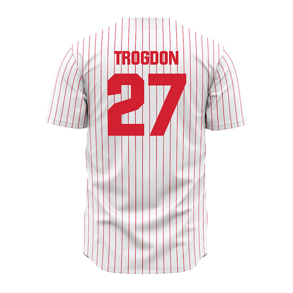 Youngstown State - NCAA Baseball : Brayden Trogdon - Pinstripe Jersey-1