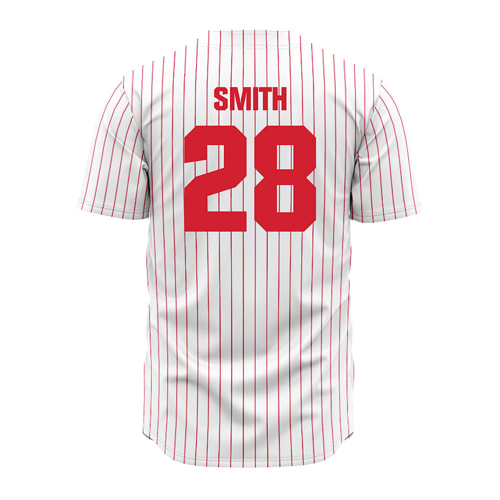 Youngstown State - NCAA Baseball : Austin Smith - Pinstripe Jersey-1
