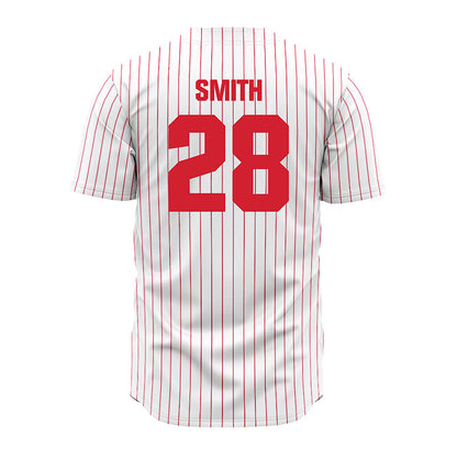 Youngstown State - NCAA Baseball : Austin Smith - Pinstripe Jersey-1