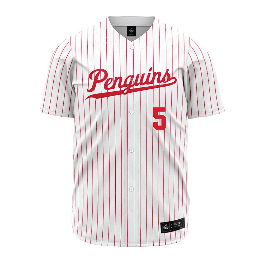 Youngstown State - NCAA Baseball : Brady Shannon - Pinstripe Jersey-0