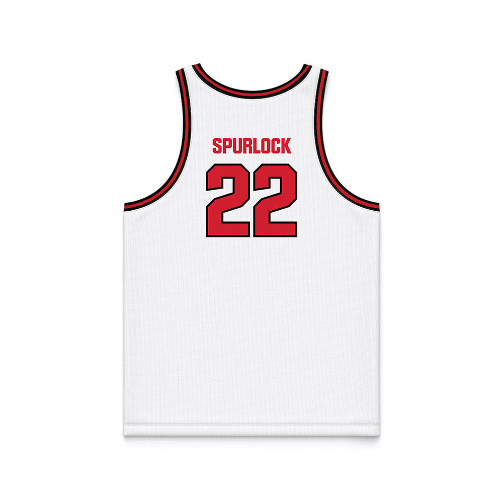 Youngstown State - NCAA Men's Basketball : Jacob Spurlock - White Basketball Jersey-1