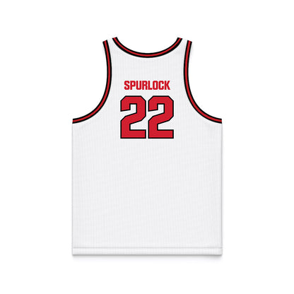 Youngstown State - NCAA Men's Basketball : Jacob Spurlock - White Basketball Jersey-1
