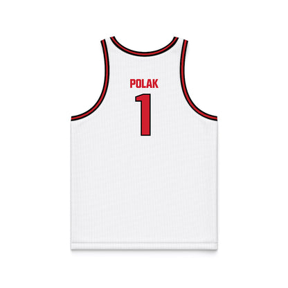 Youngstown State - NCAA Men's Basketball : Cam Polak - White Basketball Jersey-1