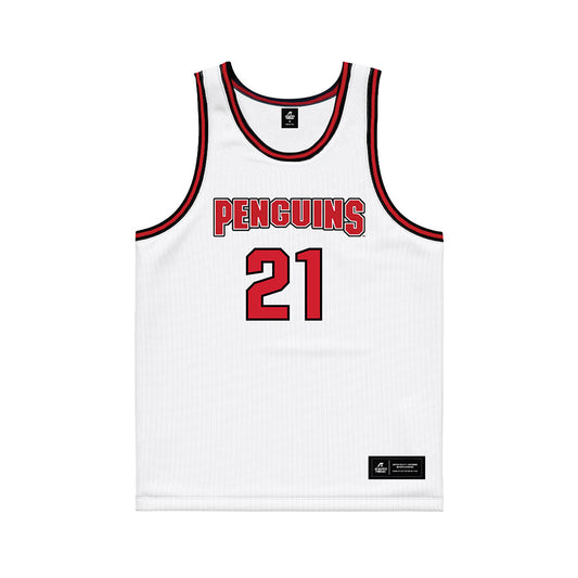 Youngstown State - NCAA Men's Basketball : Elijah Summers - White Basketball Jersey-0