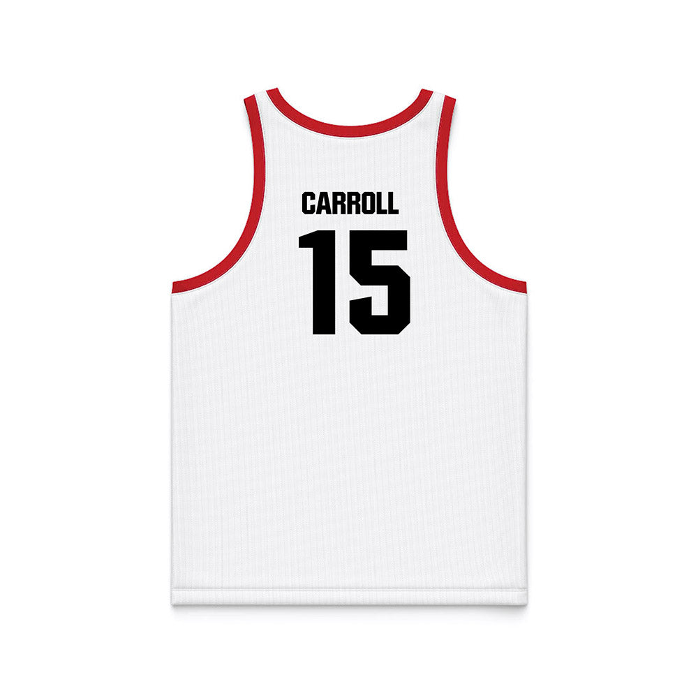 Youngstown State - NCAA Men's Basketball : Cris Carroll - White Basketball Jersey-1